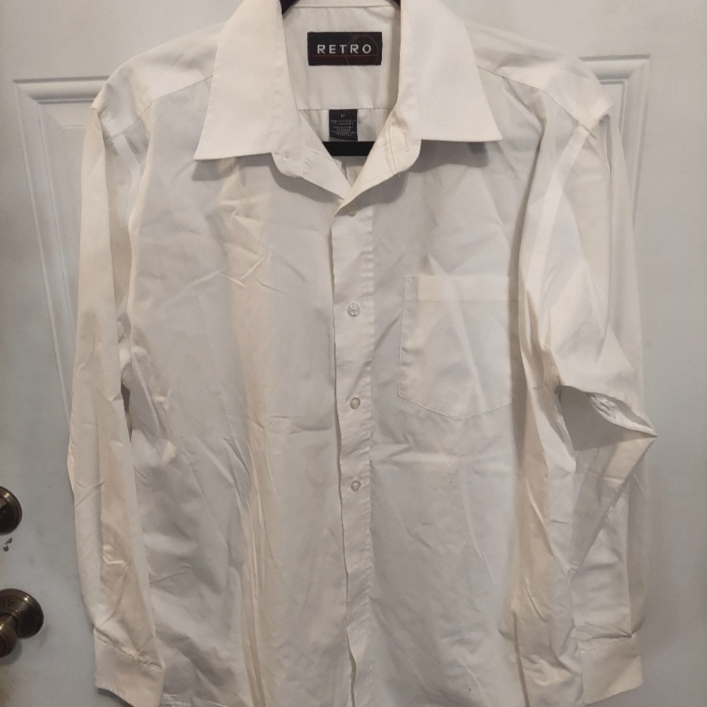White Medium Button Down Shirt - image 1